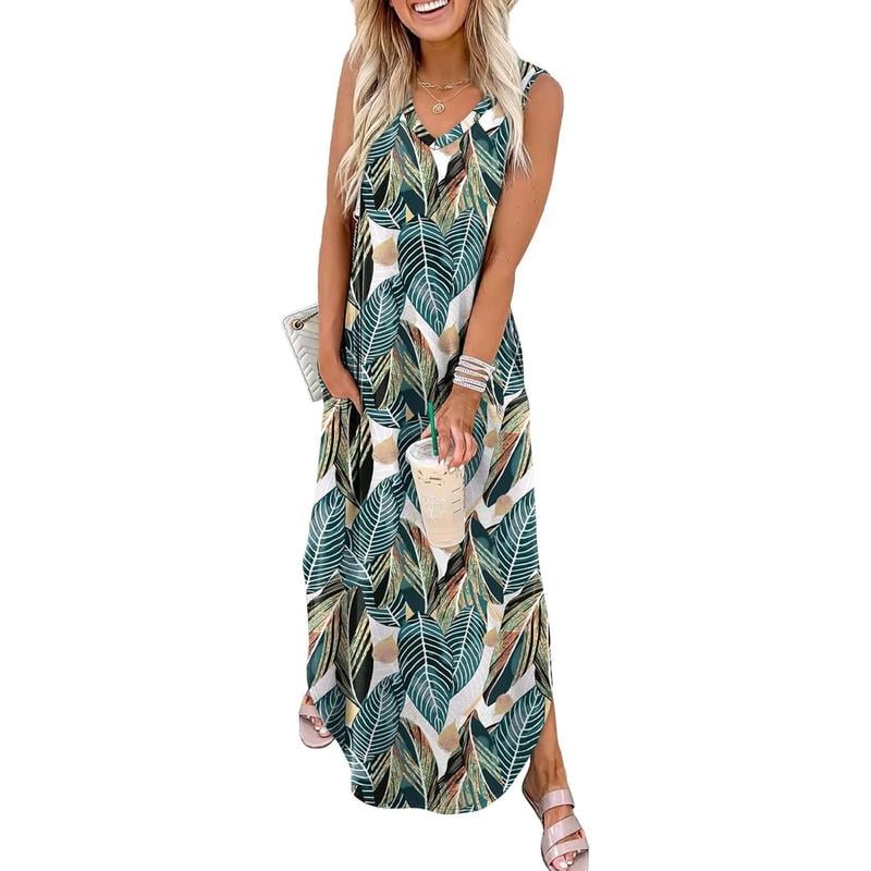 📢🌞 Subvention limitée en été-71% de réduction 🌷 Robes d'été Robe Maxi Vacances Plage Robes de soleil avec poches - Image 10