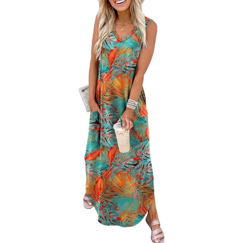 📢🌞 Subvention limitée en été-71% de réduction 🌷 Robes d'été Robe Maxi Vacances Plage Robes de soleil avec poches - Image 11