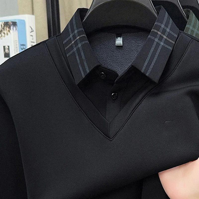 📢📢70% DE RÉDUCTION !!! ✨Chemise d'hiver 2 pièces pour homme, doublée de peluche synthétique - Image 6