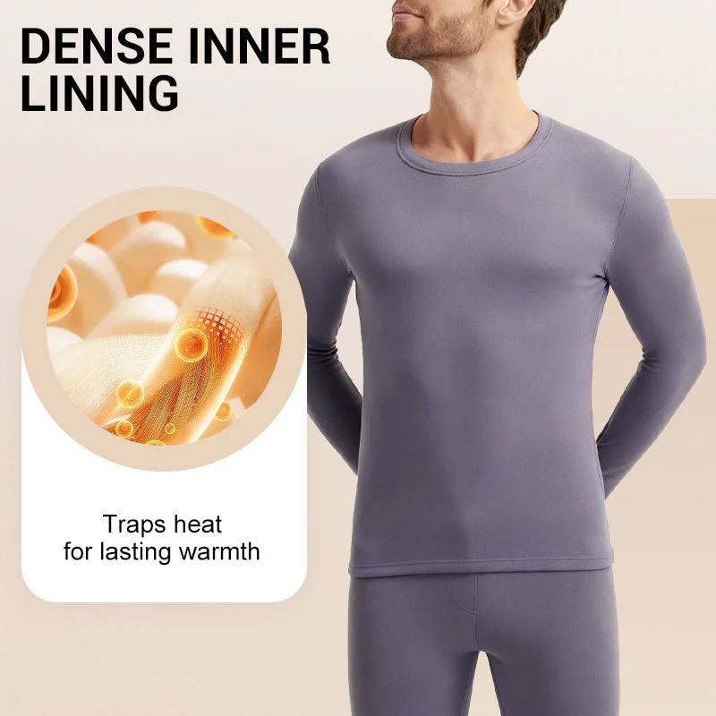 📢📢60% DE RÉDUCTION ! ✨Ensemble thermique doublé en peluche pour homme - Image 2