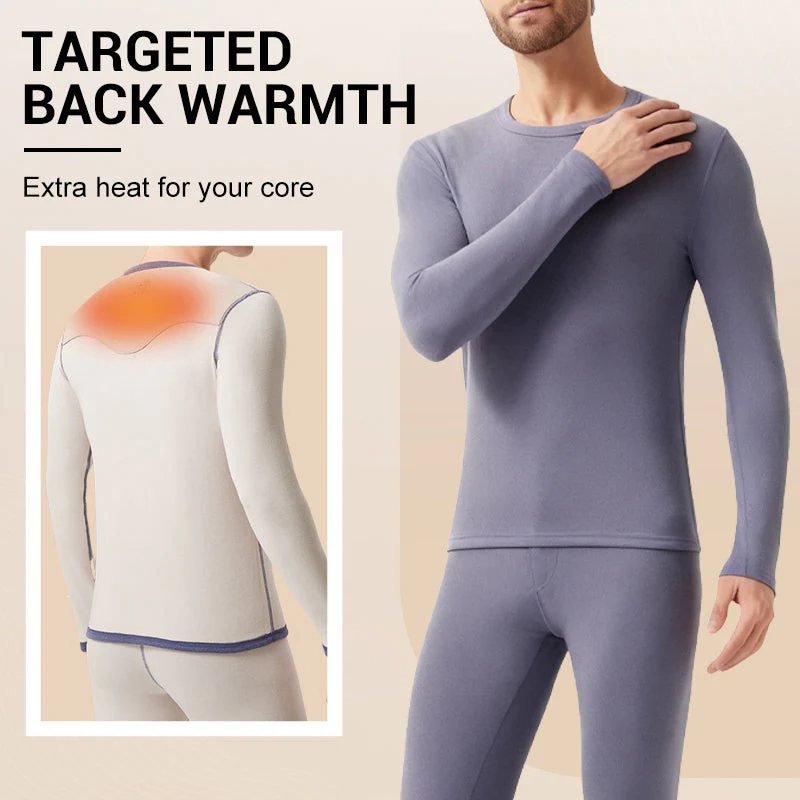 📢📢60% DE RÉDUCTION ! ✨Ensemble thermique doublé en peluche pour homme - Image 3