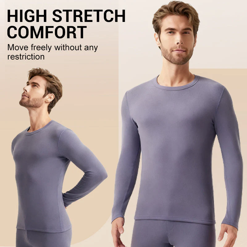 📢📢60% DE RÉDUCTION ! ✨Ensemble thermique doublé en peluche pour homme - Image 4