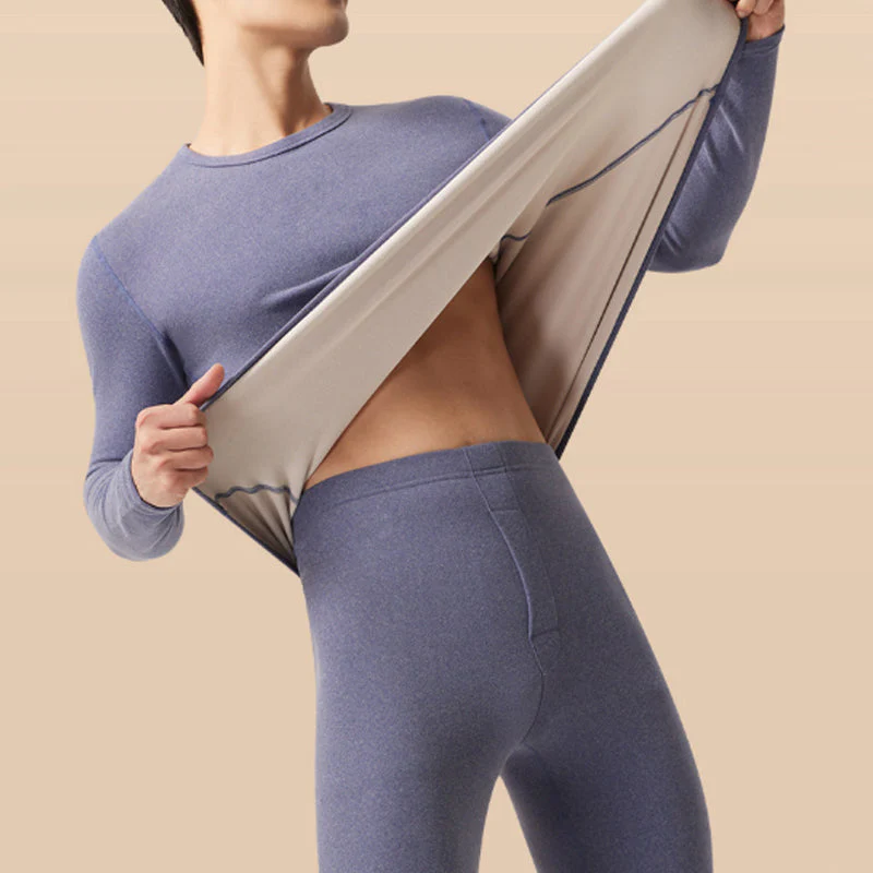 📢📢60% DE RÉDUCTION ! ✨Ensemble thermique doublé en peluche pour homme - Image 5