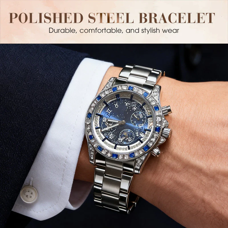 📢📢60 % de réduction !!! 🎅【🎁Le Cadeau de Noël🎁】🎄Montre chronographe lumineuse à six aiguilles pour homme - Image 6