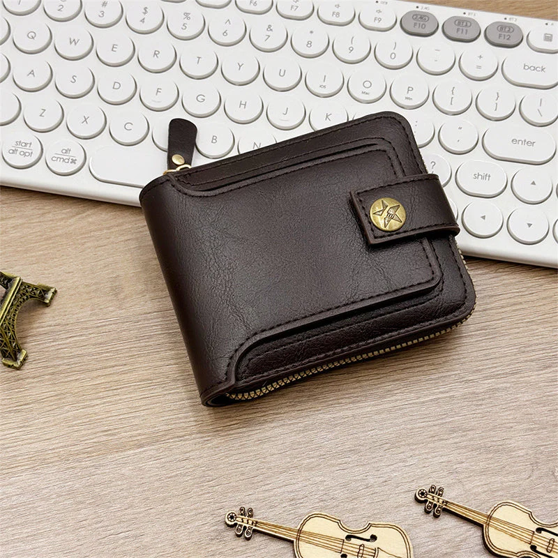 🔥60% de réduction ! Portefeuille Vintage à Fermeture Éclair – Cuir Antivol & Élégance Intemporelle 🎁 - Image 7