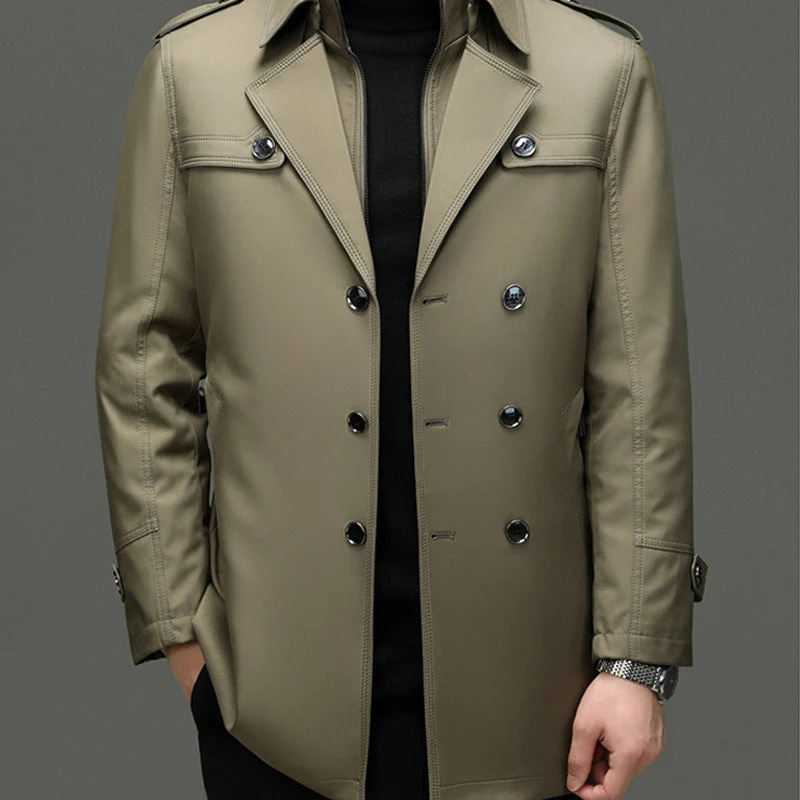 📢📢60% DE RÉDUCTION !!! ✨Trench-coat mi-long pour homme avec doublure amovible - Image 6