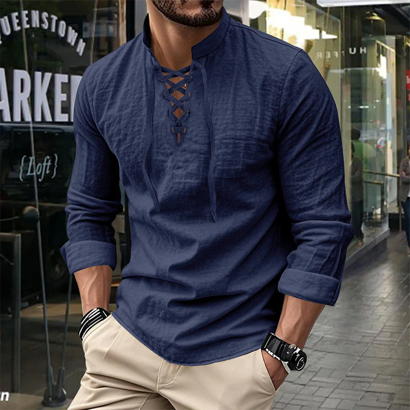 📢📢50 % de réduction !! ⏰Chemise unie décontractée pour homme - Image 12
