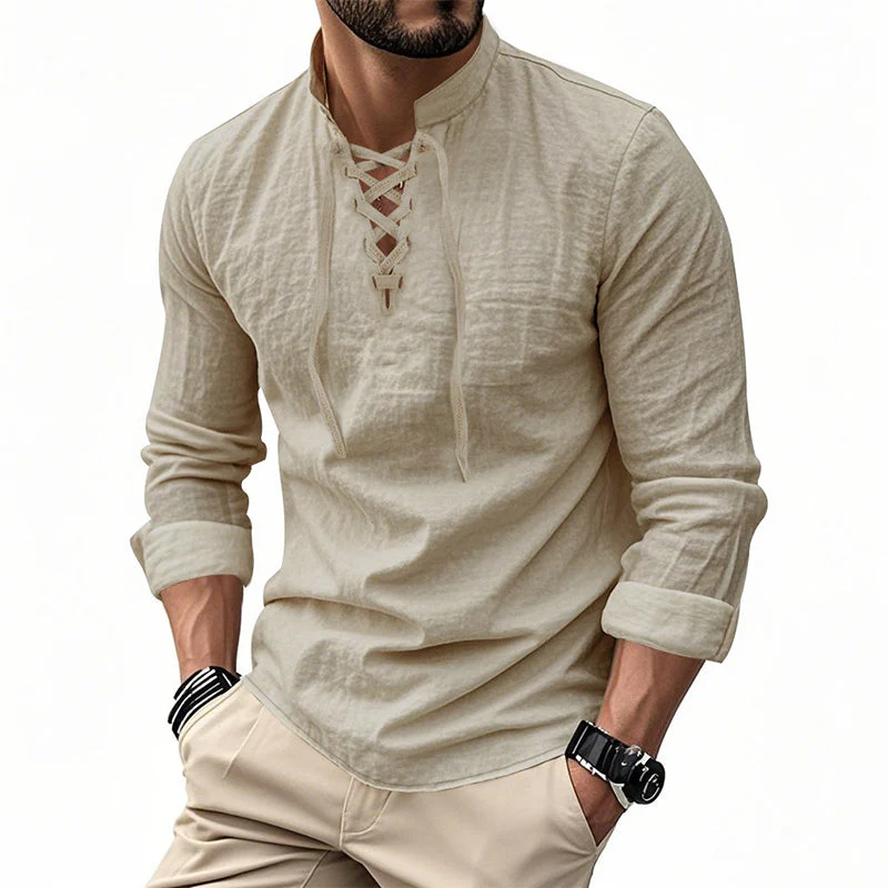📢📢50 % de réduction !! ⏰Chemise unie décontractée pour homme - Image 21