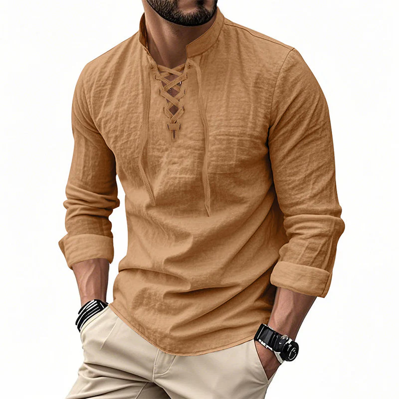 📢📢50 % de réduction !! ⏰Chemise unie décontractée pour homme - Image 23