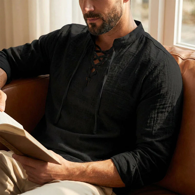 📢📢50 % de réduction !! ⏰Chemise unie décontractée pour homme - Image 3