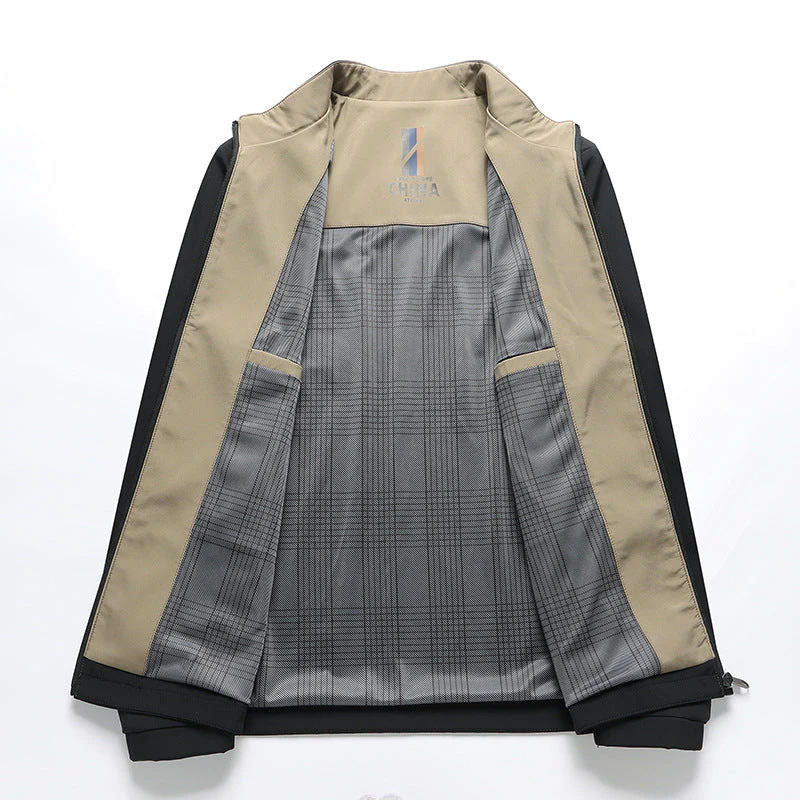 Veste décontractée à col montant pour homme - Image 2