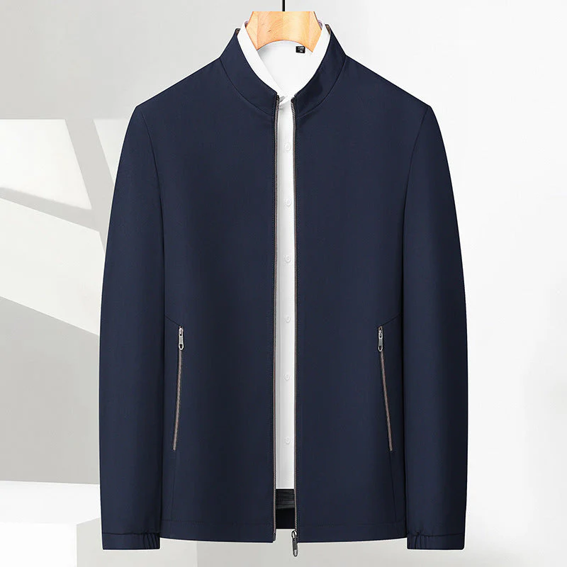 Veste décontractée à col montant pour homme - Image 4
