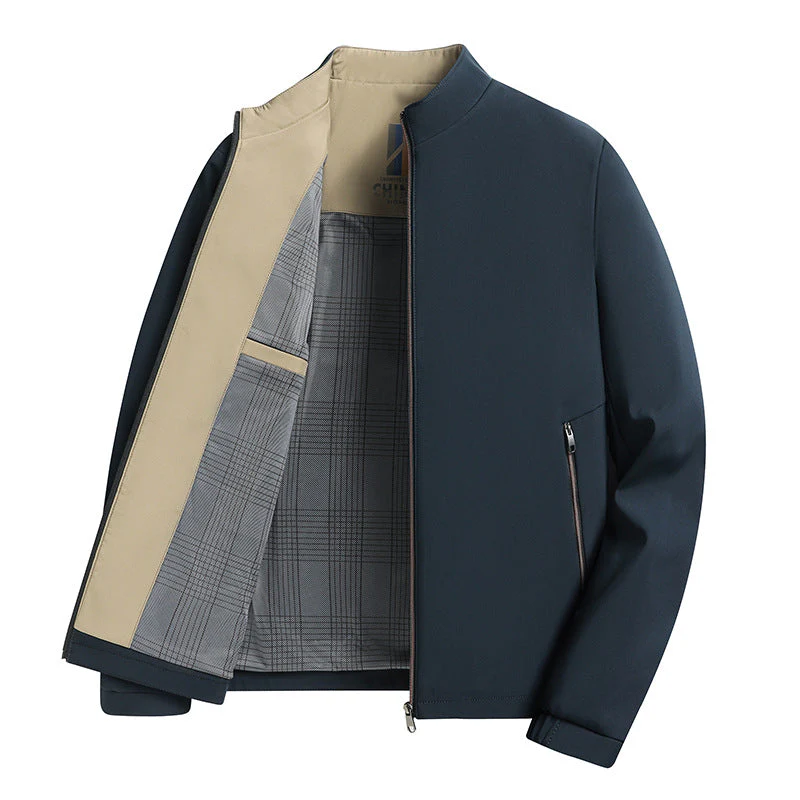 Veste décontractée à col montant pour homme - Image 8