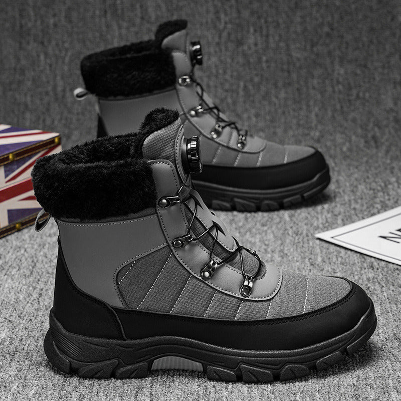 📢📢75% DE RÉDUCTION !!! ✨Bottes confortables pour hommes avec doublure en fausse fourrure douce - Image 3