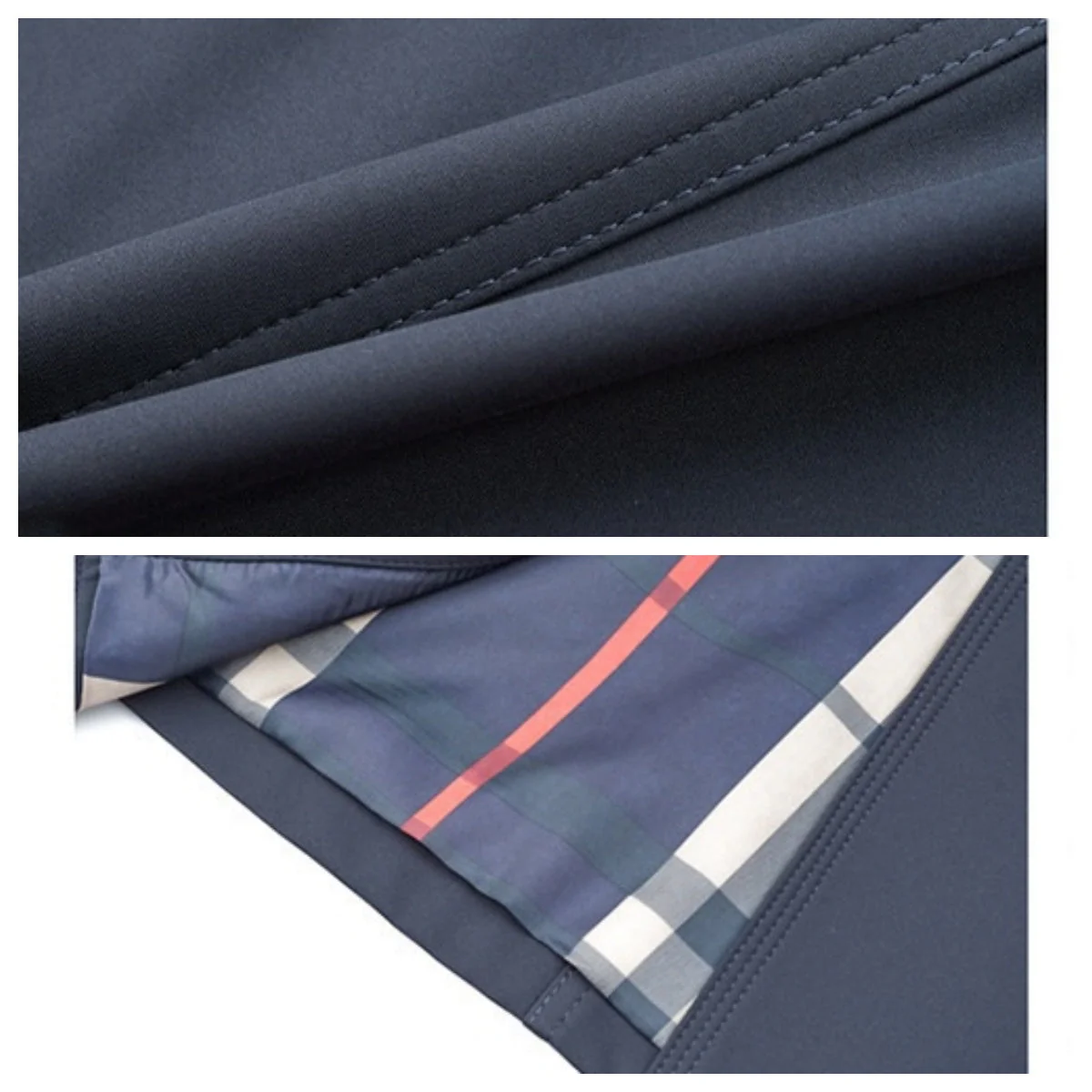 đąđą-60% : Plus que 3 heures !â°â°-Veste Coupe-Vent Double BoutonnĂ©e pour Hommes - Image 8