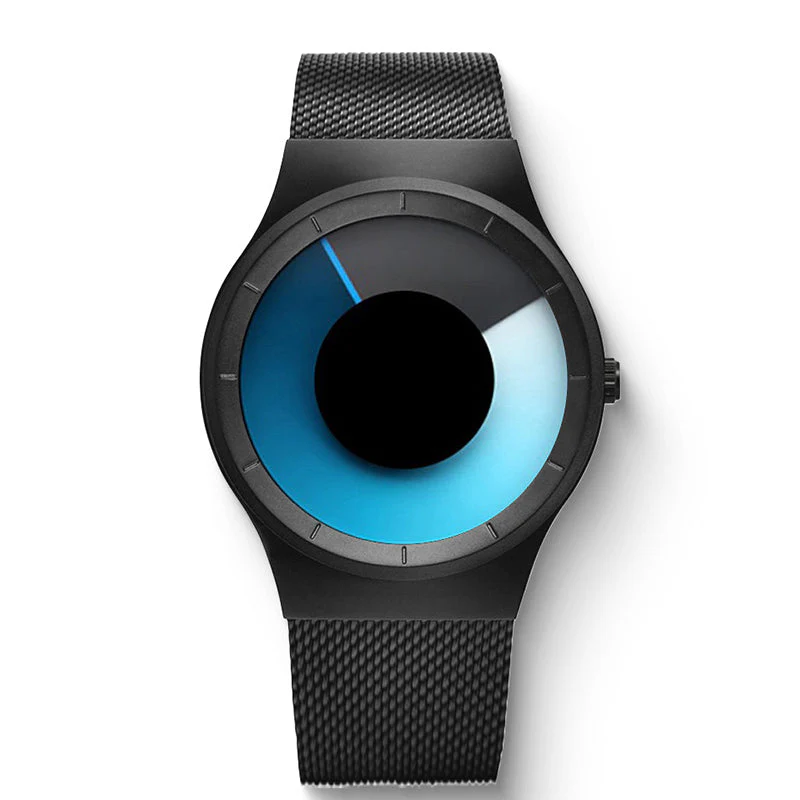 Montre quartz minimaliste imperméable sans aiguilles pour homme - Image 2