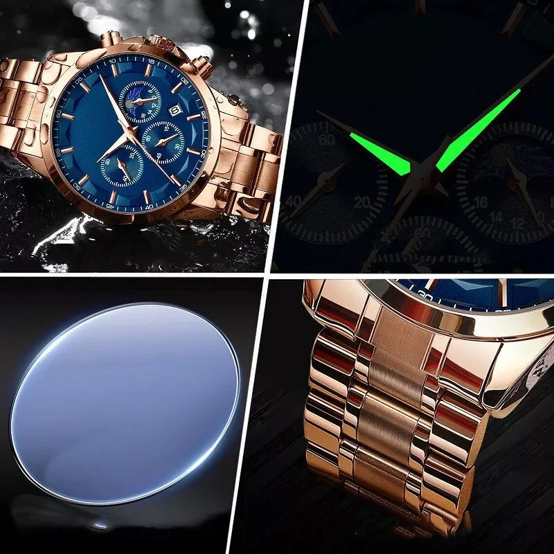 🎁🔥2025 ventes chaudes🔥⌚Montre à quartz en acier inoxydable pour hommes - Image 3