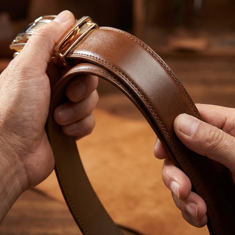 📢📢50 % de réduction !! ⏰Ceinture à cliquet pour homme, habillée et décontractée - Image 6
