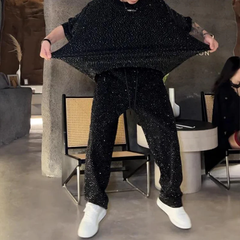 ⏳Spécial à durée limitée⏰Ensemble 2 pièces pour homme : haut à manches courtes et pantalon à jambes larges - Image 9