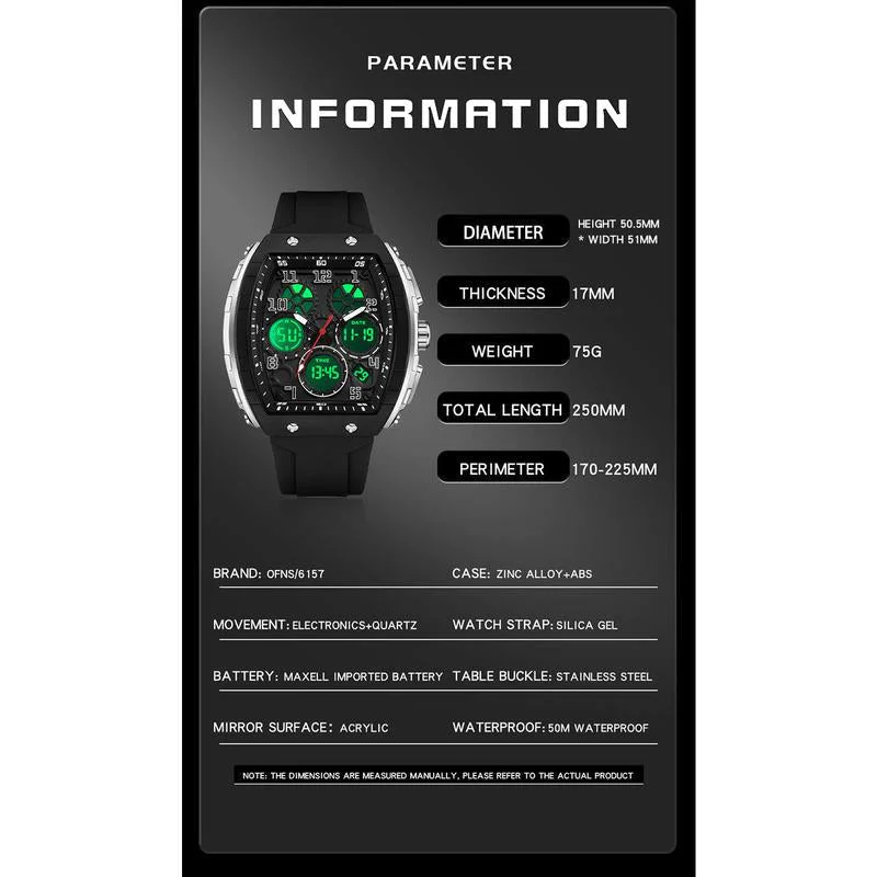 📢📢60 % de réduction !!! ✨ Conçu pour l’action – Montre sportive automatique lumineuse, résistante à l’eau et aux chocs - Image 9