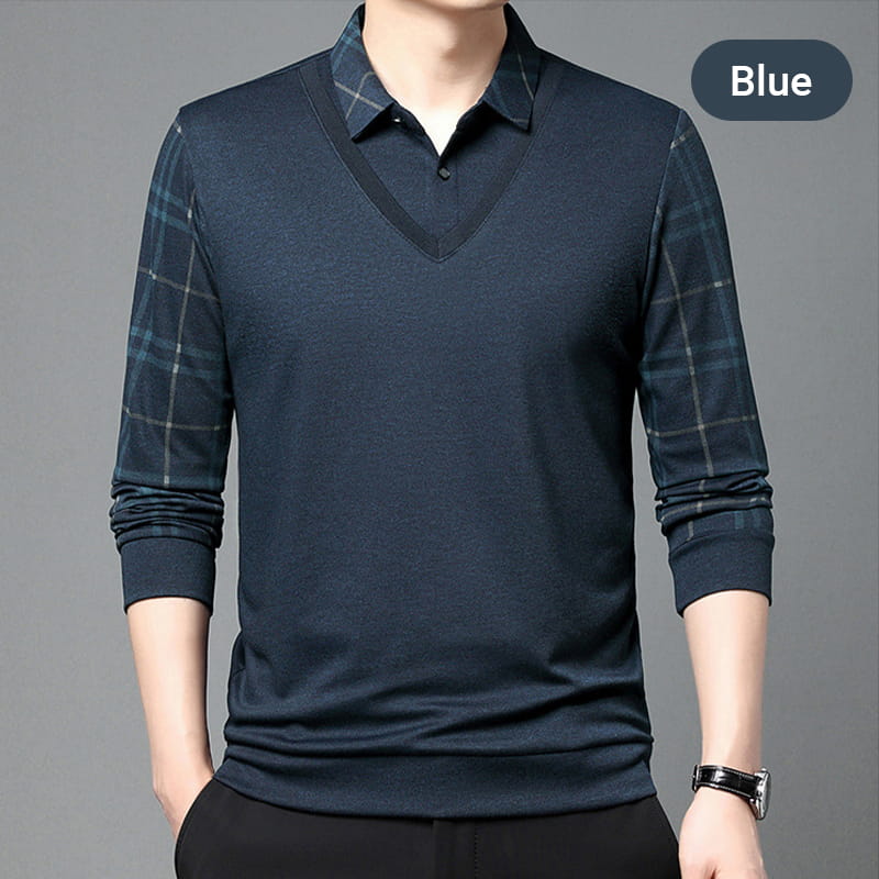 💥Soldes exceptionnelles du Black Friday - 49 % DE RÉDUCTION🔥Pull-over deux pièces en tricot pour homme - Image 10