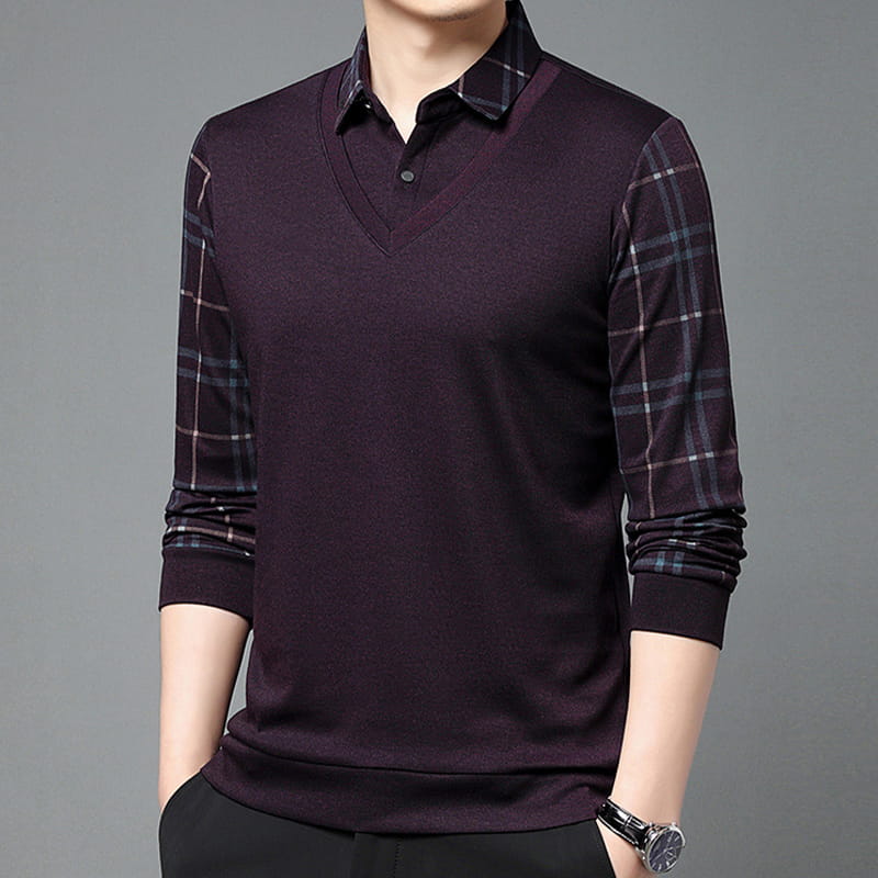 💥Soldes exceptionnelles du Black Friday - 49 % DE RÉDUCTION🔥Pull-over deux pièces en tricot pour homme - Image 3