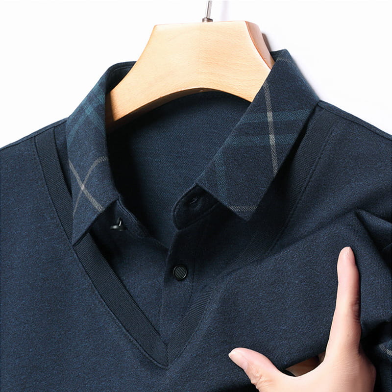 💥Soldes exceptionnelles du Black Friday - 49 % DE RÉDUCTION🔥Pull-over deux pièces en tricot pour homme - Image 5