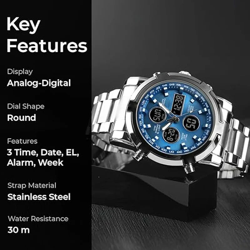 📢📢50 % DE RÉDUCTION !! ⏰Montres analogiques-numériques militaires étanches pour hommes