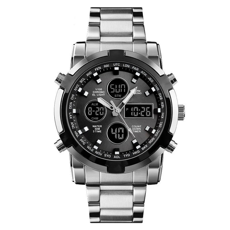 📢📢50 % DE RÉDUCTION !! ⏰Montres analogiques-numériques militaires étanches pour hommes - Image 10
