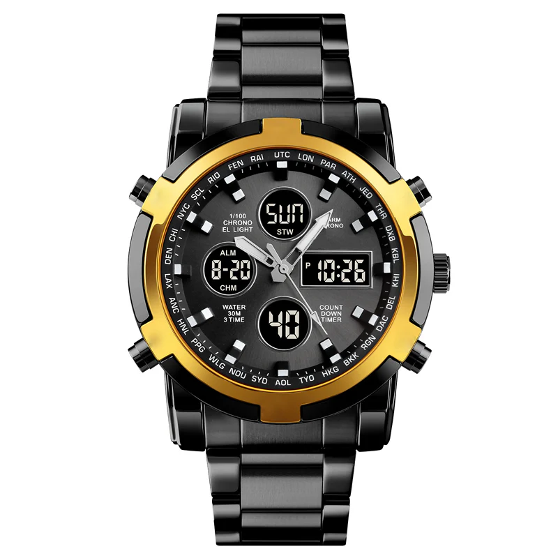📢📢50 % DE RÉDUCTION !! ⏰Montres analogiques-numériques militaires étanches pour hommes - Image 12