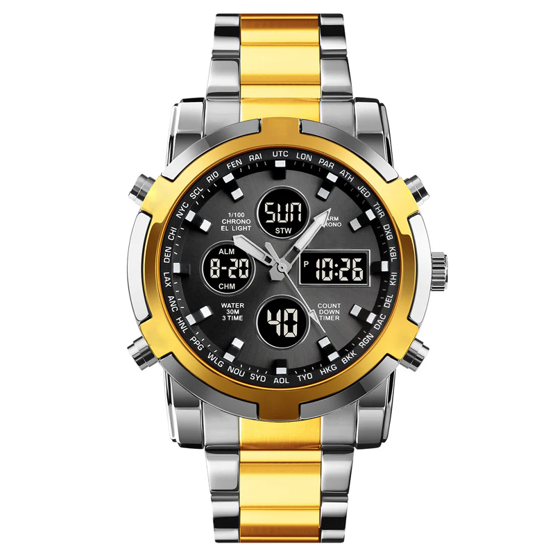 📢📢50 % DE RÉDUCTION !! ⏰Montres analogiques-numériques militaires étanches pour hommes - Image 13