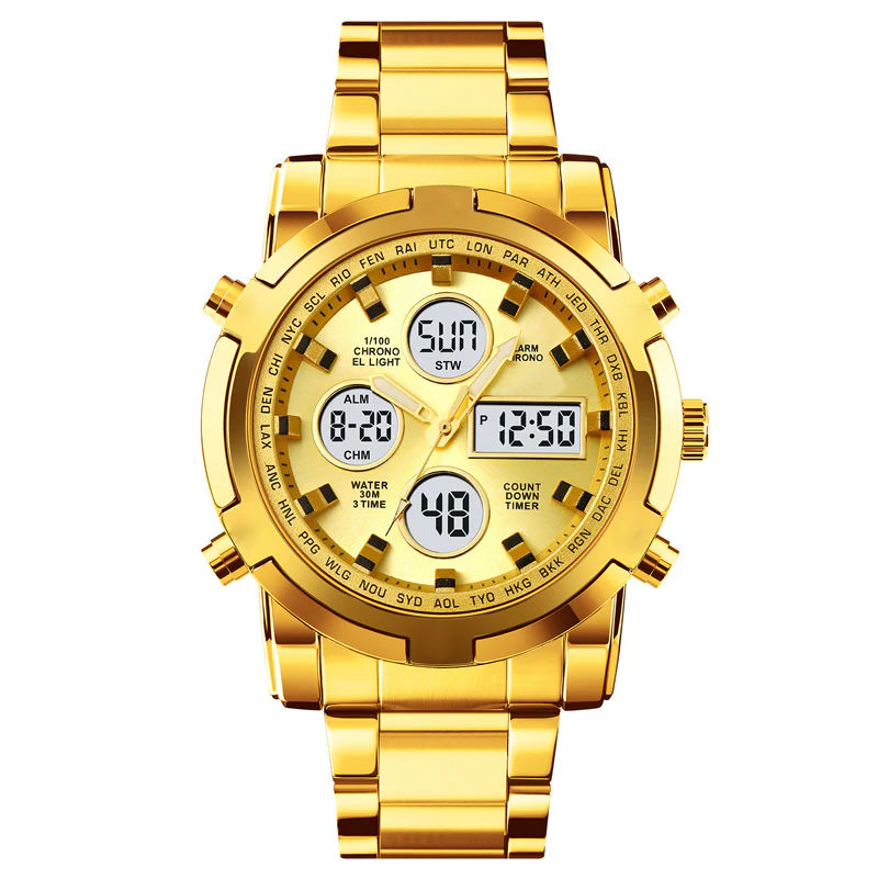 📢📢50 % DE RÉDUCTION !! ⏰Montres analogiques-numériques militaires étanches pour hommes - Image 14