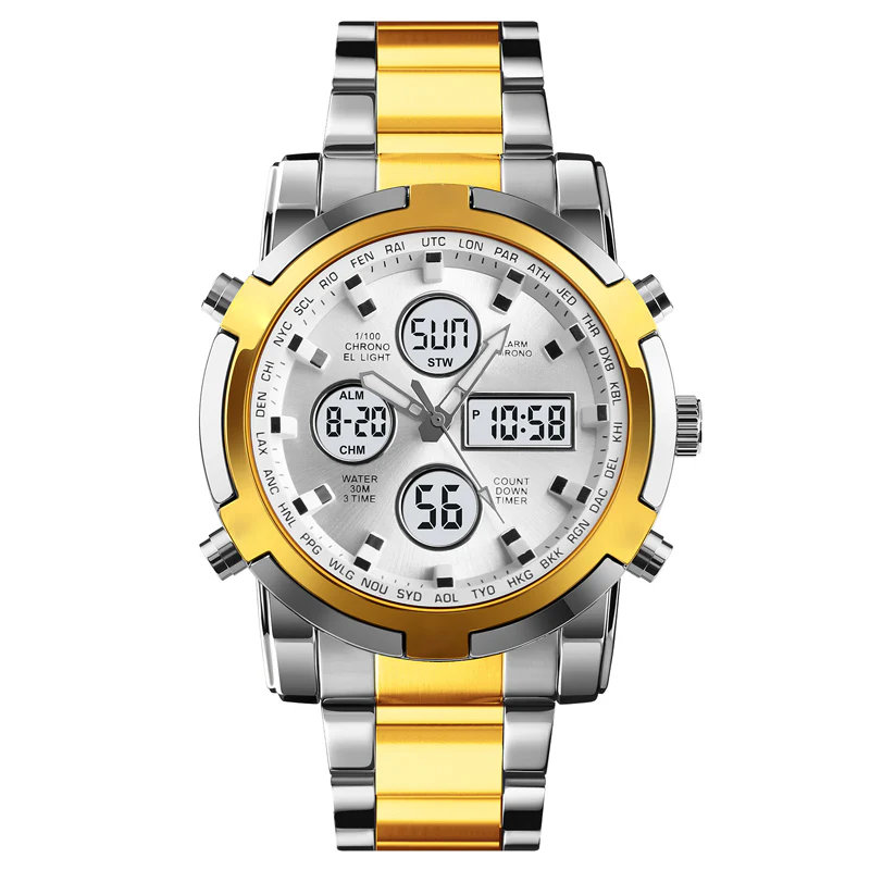 📢📢50 % DE RÉDUCTION !! ⏰Montres analogiques-numériques militaires étanches pour hommes - Image 15