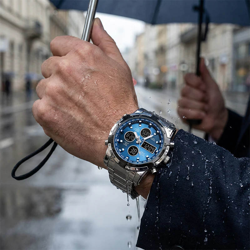 📢📢50 % DE RÉDUCTION !! ⏰Montres analogiques-numériques militaires étanches pour hommes - Image 4