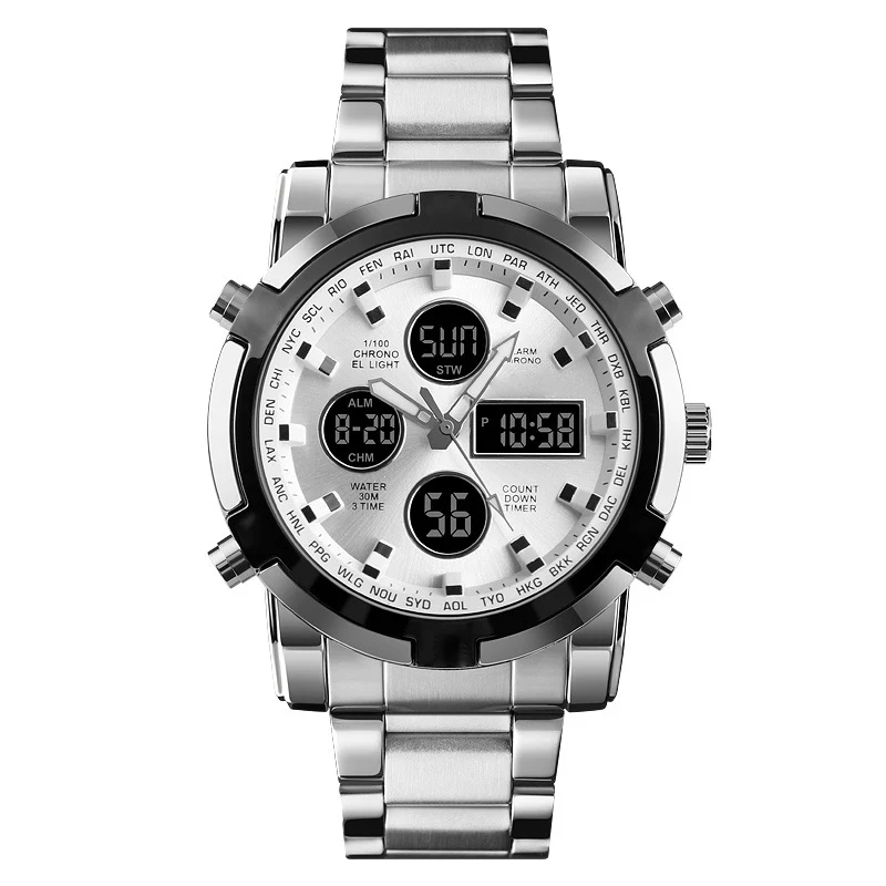📢📢50 % DE RÉDUCTION !! ⏰Montres analogiques-numériques militaires étanches pour hommes - Image 8