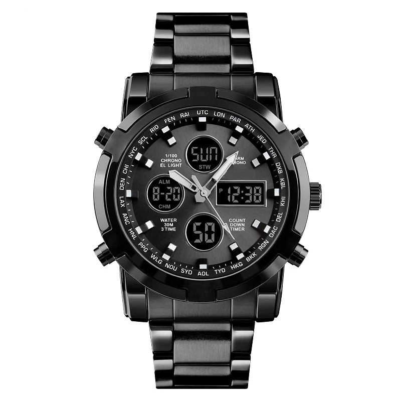📢📢50 % DE RÉDUCTION !! ⏰Montres analogiques-numériques militaires étanches pour hommes - Image 9