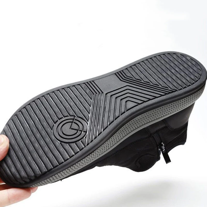 📢📢60 % de réduction !!!🎅Bottes de neige imperméables pour hommes avec fermeture éclair latérale - Image 12