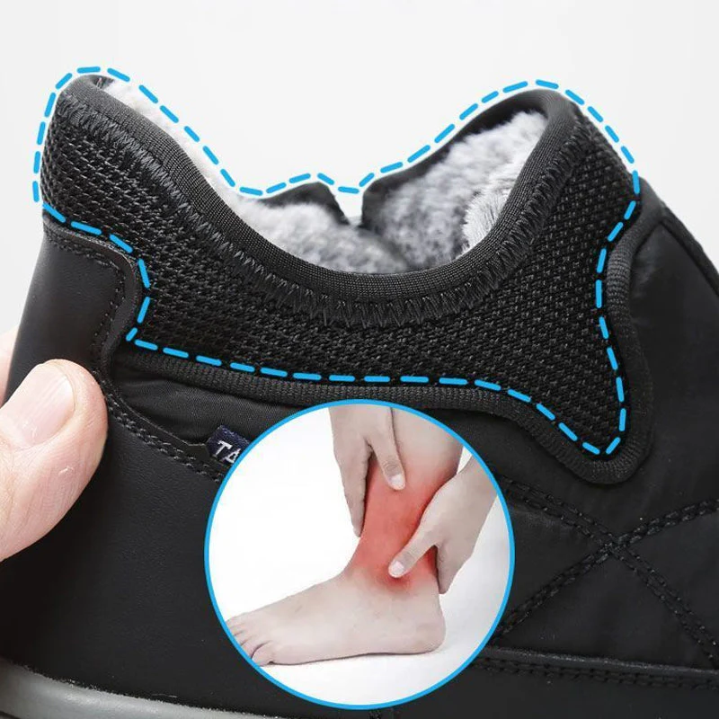 📢📢60 % de réduction !!!🎅Bottes de neige imperméables pour hommes avec fermeture éclair latérale - Image 13