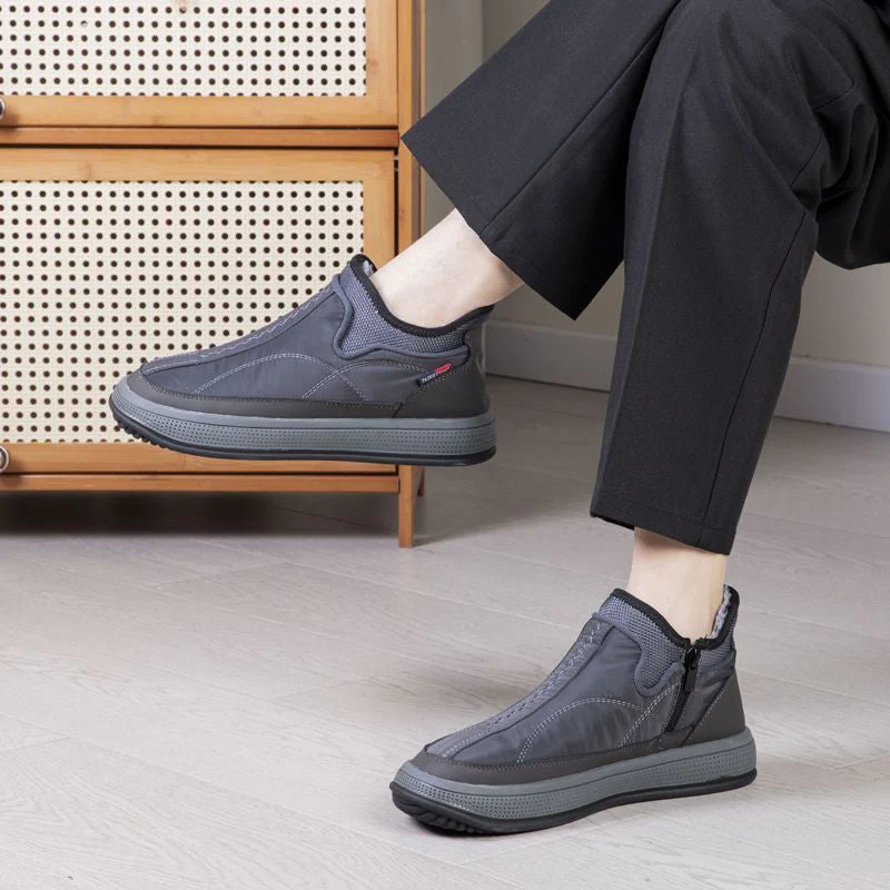 📢📢60 % de réduction !!!🎅Bottes de neige imperméables pour hommes avec fermeture éclair latérale - Image 2