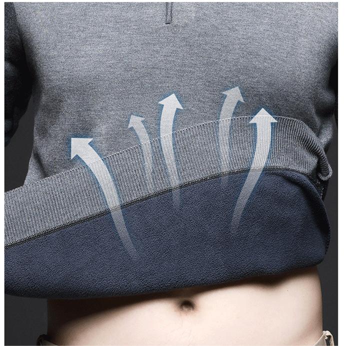🧥 60% DE RÉDUCTION ! 🔥 Pull Matelassé à Revers Épais pour Homme – Chaud & Confortable avec Livraison Gratuite ✨ - Image 12