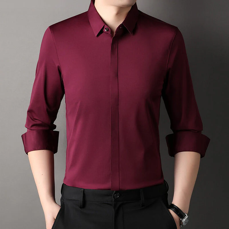 📢📢50 % de réduction !!!✨Chemise Habillée Extensible Infroissable pour Hommes - Image 14