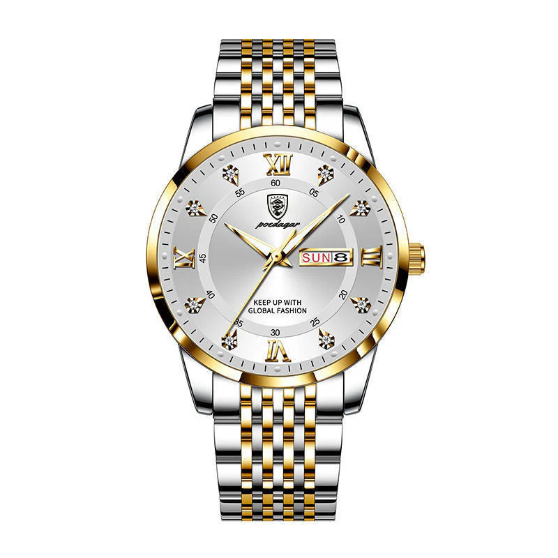 📢📢68 % de réduction !!! 🎅Montre quartz lumineuse et étanche pour homme avec calendrier - Image 11