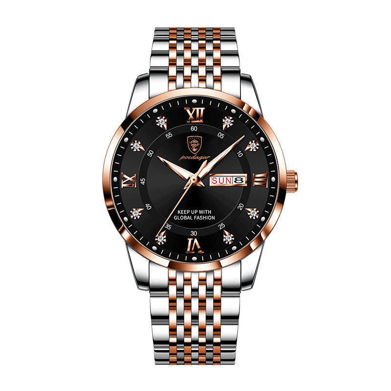 📢📢68 % de réduction !!! 🎅Montre quartz lumineuse et étanche pour homme avec calendrier - Image 15