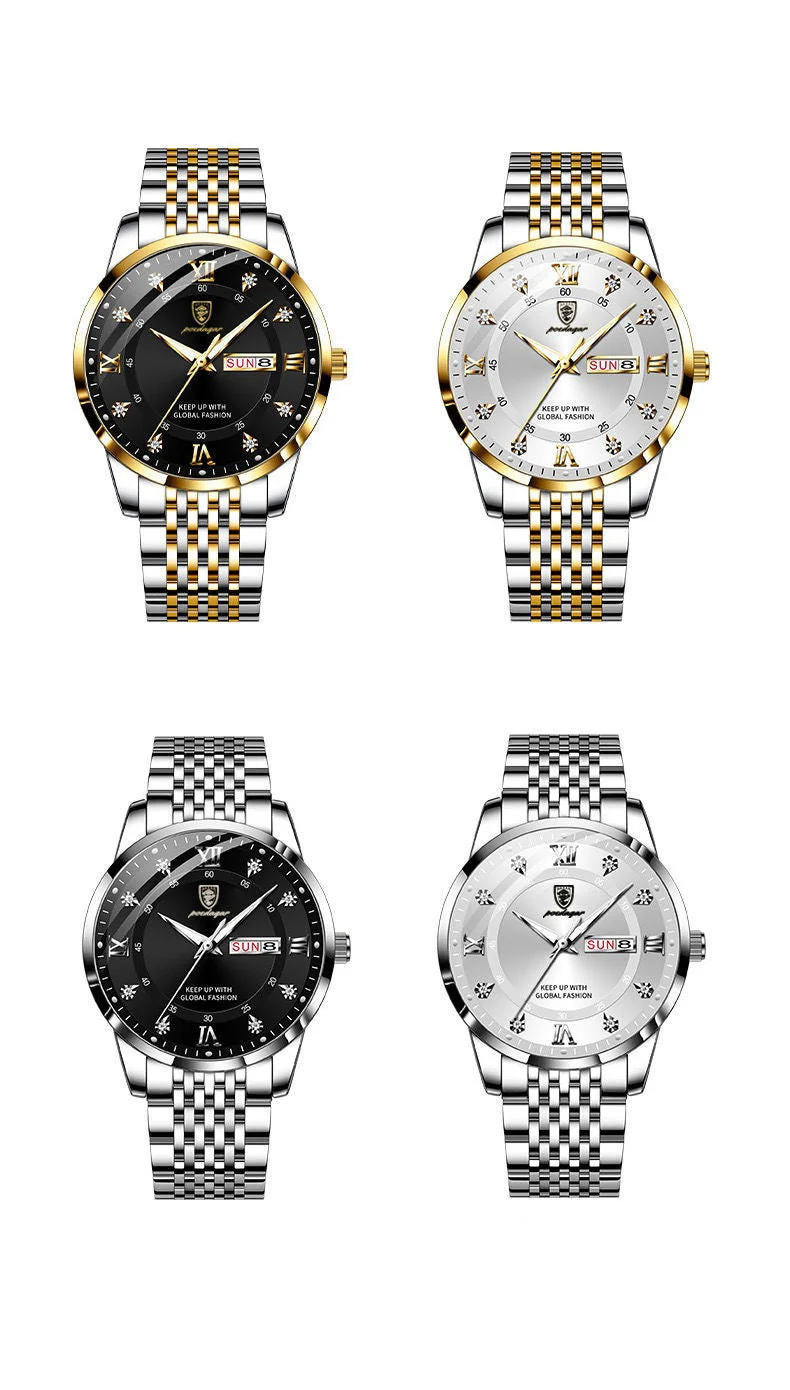 📢📢68 % de réduction !!! 🎅Montre quartz lumineuse et étanche pour homme avec calendrier - Image 17