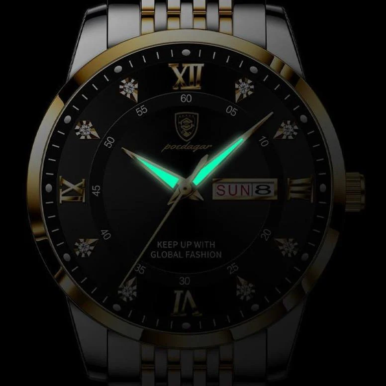 📢📢68 % de réduction !!! 🎅Montre quartz lumineuse et étanche pour homme avec calendrier - Image 6