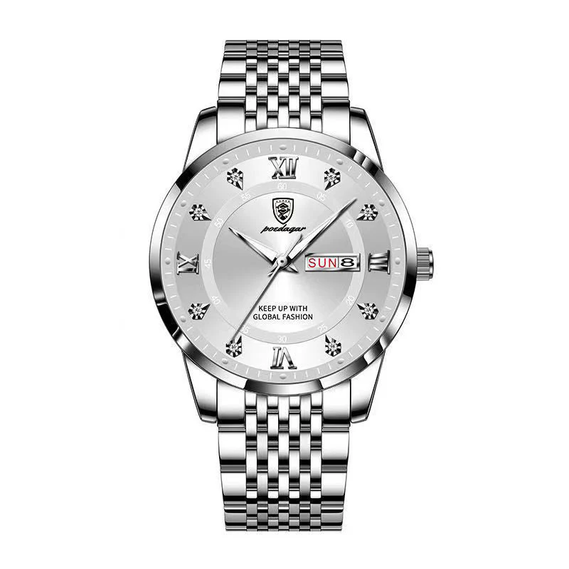 📢📢68 % de réduction !!! 🎅Montre quartz lumineuse et étanche pour homme avec calendrier - Image 8