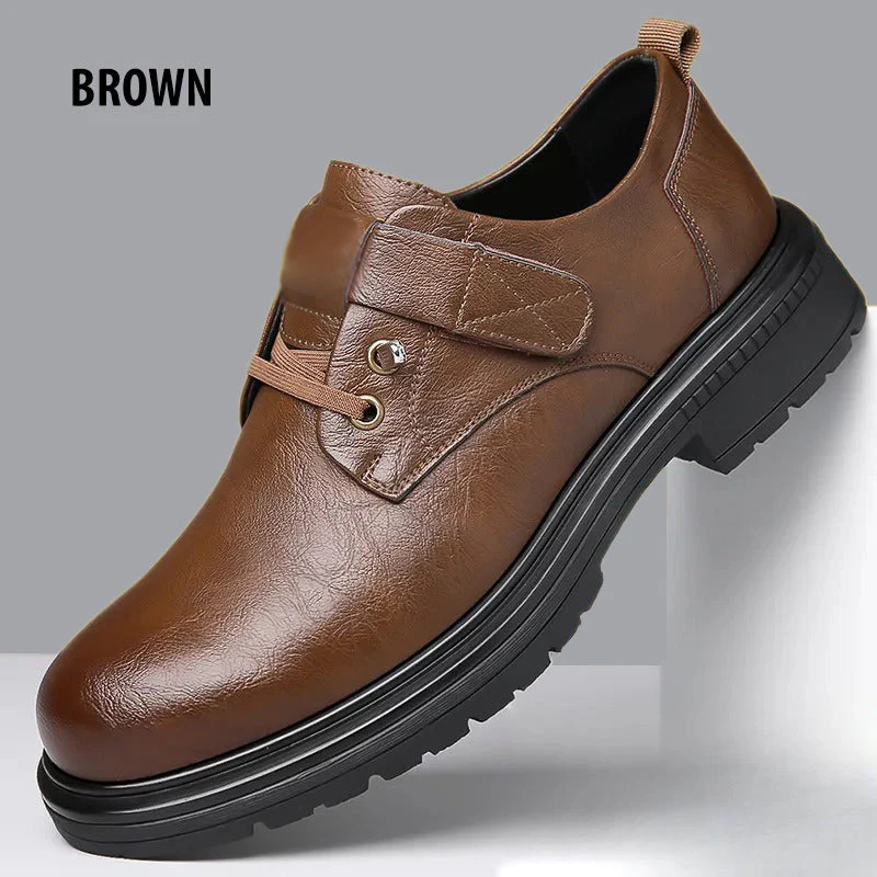 📢📢73 % de réduction!!!📍Chaussures Rétro Respirantes en PU Cuir à Semelle Souple pour Hommes - Image 10