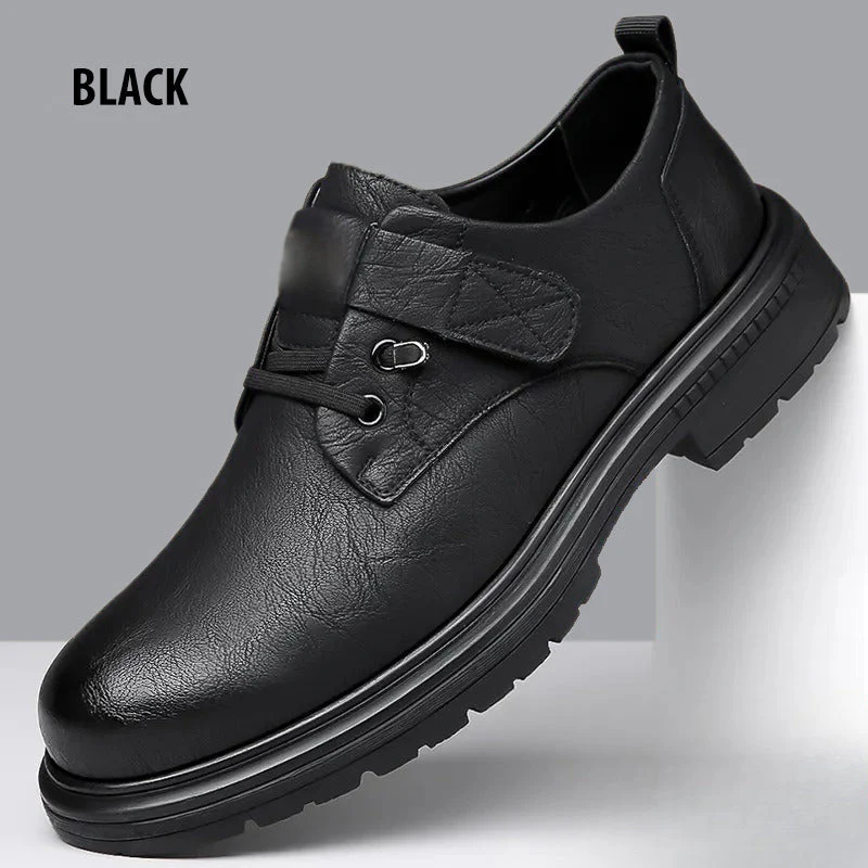 📢📢73 % de réduction!!!📍Chaussures Rétro Respirantes en PU Cuir à Semelle Souple pour Hommes - Image 9