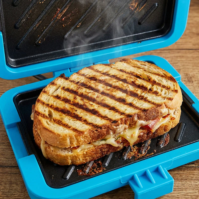 📢📢50 % de réduction !! ⏰Four à Micro-ondes, Grille-Pain & Appareil à Sandwich 3-en-1 – Cuisson Rapide, Nettoyage Facile & Design Compact🔥🥪