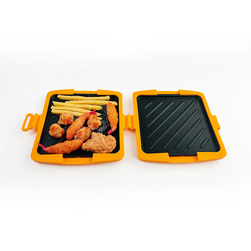 📢📢50 % de réduction !! ⏰Four à Micro-ondes, Grille-Pain & Appareil à Sandwich 3-en-1 – Cuisson Rapide, Nettoyage Facile & Design Compact🔥🥪 - Image 11